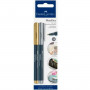 Set of Felt Tip Pens Faber-Castell Creative Studio Metallics Golden Me