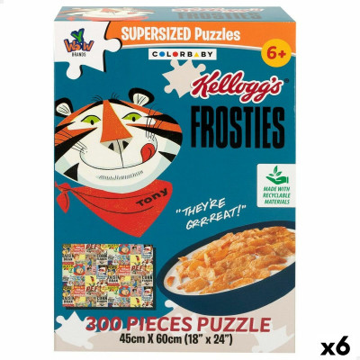 Puzzle Colorbaby Kellogg's Frosties 300 Pezzi 6 Unità 60 x 45 x 0,1 c