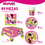 Set d'articles de fête Minnie Mouse Happy Deluxe 89 Pièces 16 sur la