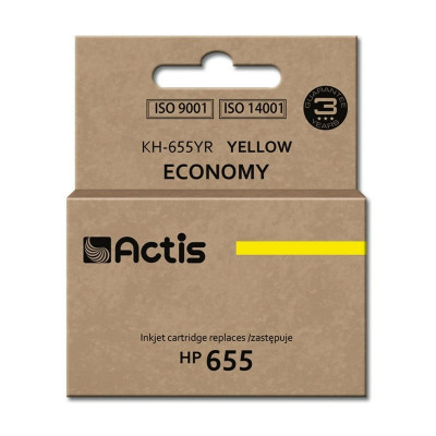 Cartouche d'encre originale Actis KH-655YR Jaune sur la caverne des pr