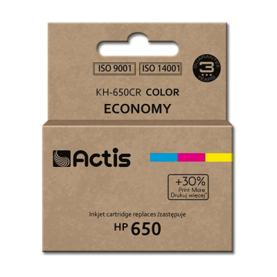 Cartouche d'encre originale Actis KH-650CR Cyan/Magenta/Jaune sur la c
