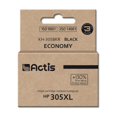 Cartouche d'encre originale Actis KH-305BKR Noir sur la caverne des pr