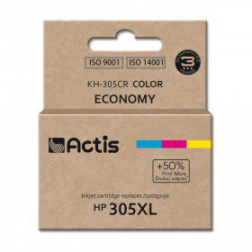 Cartouche d'encre originale Actis KH-305CR Cyan/Magenta/Jaune sur la c