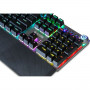 Clavier Ibox AURORA K-3 Noir/Argenté Argenté QWERTY sur la caverne d