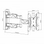 Support de TV MacLean MC-742 23" 13" 42" 30 Kg sur la caverne des prix