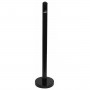 Cendrier Securit Poteau Acier inoxydable Noir 100,5 x 6,8 x 6,8 cm sur