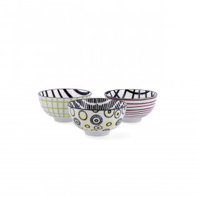 Set di Ciotole Bidasoa Zigzag Multicolore Ceramica 11 cm (3 Pezzi)