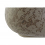 Vaso Home ESPRIT Marrone Verde Gres Foglia della pianta 21 x 20 x 16 c