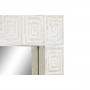 Specchio da parete Home ESPRIT Bianco Naturale Legno di mango Indiano