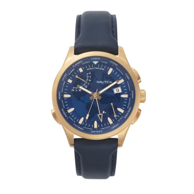 Montre Homme Nautica SHANGHAI - WORLDTIMER (Ø 44 mm) sur la caverne d