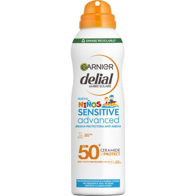 Spuma Solare Anti-sabbia Garnier Sensitive Advanced Per bambini SPF 50