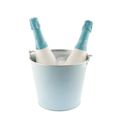 Secchiello per il ghiaccio Koala  Con maniglia Azzurro Metallo 5 L