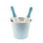 Secchiello per il ghiaccio Koala  Con maniglia Azzurro Metallo 5 L