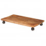 Centrotavola Rettangolare Marrone Legno di mango 45 x 6 x 25 cm (6 Uni