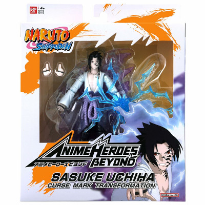 Action Figure Naruto Shippuden Bandai Anime Heroes Beyond: Sasuke Uchi