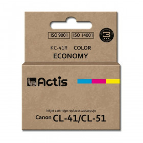 Cartouche d'encre originale Actis KC-41R Cyan/Magenta/Jaune sur la cav