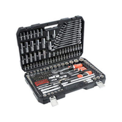 Valigetta Degli Attrezzi Yato YT-38841 Acciaio 216 Pezzi 1/4" 3/8" 1/2