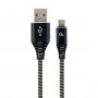 Micro USB 2.0 B to USB C Cable GEMBIRD CC-USB2B-AMCM-2M-BW Black 2 m