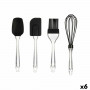 Set di Utensili da Cucina Pasticceria Nero Trasparente Silicone Plasti