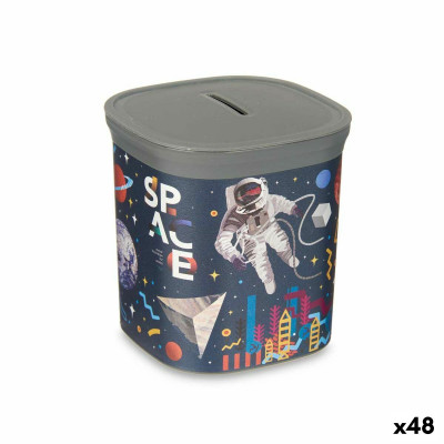 Salvadanaio Multicolore Astronauta Plastica 9 x 10,2 x 9 cm (48 Unità