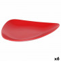 Piatto da pranzo Inde Rosso 31 x 25 x 4 cm (6 Unità)