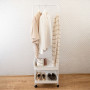 Perchero de Pie Vinthera Moa Acero Blanco Con ruedas 45,5 x 29,5 x 159