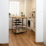 Chariot de service Vinthera Moa Range Bouteilles Noir Métal 75 x 40 x