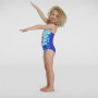 Swimsuit for Girls Speedo Digital Placement Blue
