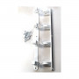 Clothes Line Tarrés Basic 4 Pulleys White Wall Iron Epoxi 47 x 5 x 5