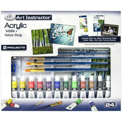 Set di colori acrilici Royal & Langnickel Art Instructor 24 Pezzi Mult