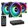 Box Ventilator Aerocool Duo 12 Pro ARGB Ø 12 cm (3 Stück)