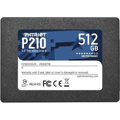 Disque dur Patriot Memory P210 512 GB SSD sur la caverne des prix
