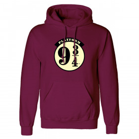Felpa con Cappuccio Unisex Harry Potter Platform 9 and 3 Quarters Bord