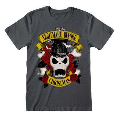 Maglia a Maniche Corte The Nightmare Before Christmas Top Hat Jack Gra