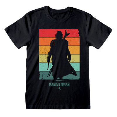 T shirt à manches courtes The Mandalorian Spectrum Noir Unisexe sur l