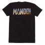 Short Sleeve T-Shirt The Mandalorian Row of Helmets Black Unisex