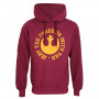 Felpa con Cappuccio Unisex Star Wars May The Force Be With You Bordeau