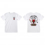 Kurzarm-T-Shirt Stranger Things Helfire Club Weiß Unisex
