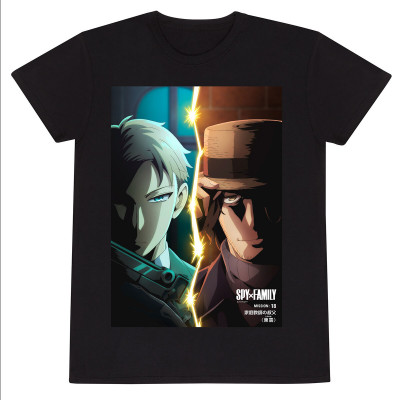 T shirt à manches courtes Spy X Family Spitscreen Noir Unisexe sur la