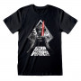 T shirt à manches courtes Star Wars Galaxy Portal Noir Unisexe sur la