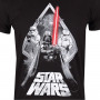 T shirt à manches courtes Star Wars Galaxy Portal Noir Unisexe sur la