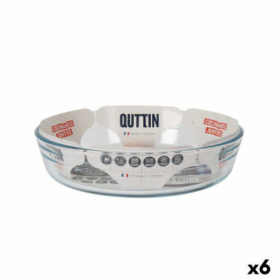 Oven Dish Quttin  Glass 1,7 L ø 23 x 5,3 cm (6 Units)