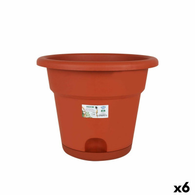 Blumentopf mit Unterteller Dem Greentime Braun ø 35 x 28,5 cm (6 Stü