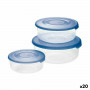 Set di scatole porta pranzo Tontarelli Family Rotonda 3 Pezzi (20 Unit