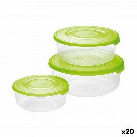 Set di scatole porta pranzo Tontarelli Family Rotonda 3 Pezzi (20 Unit