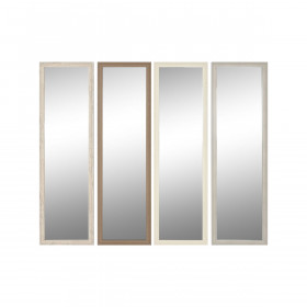 Specchio da parete Home ESPRIT Bianco Marrone Beige Grigio Cristallo p