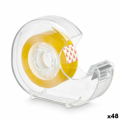 Dispenser Nastro Adesivo 2,7 m Trasparente (48 Unità)