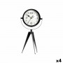 Horloge de table Tripode Noir Métal 14 x 30 x 11 cm (4 Unités) sur l