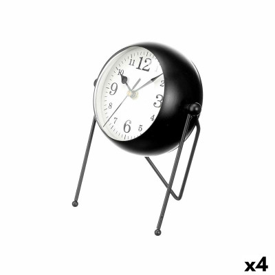Horloge de table Noir Métal 18 x 21 x 12 cm (4 Unités) sur la cavern