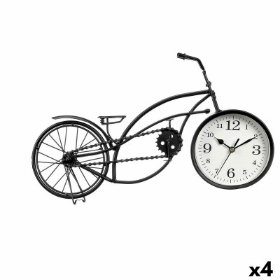 Horloge de table Bicyclette Noir Métal 42 x 24 x 10 cm (4 Unités) su
